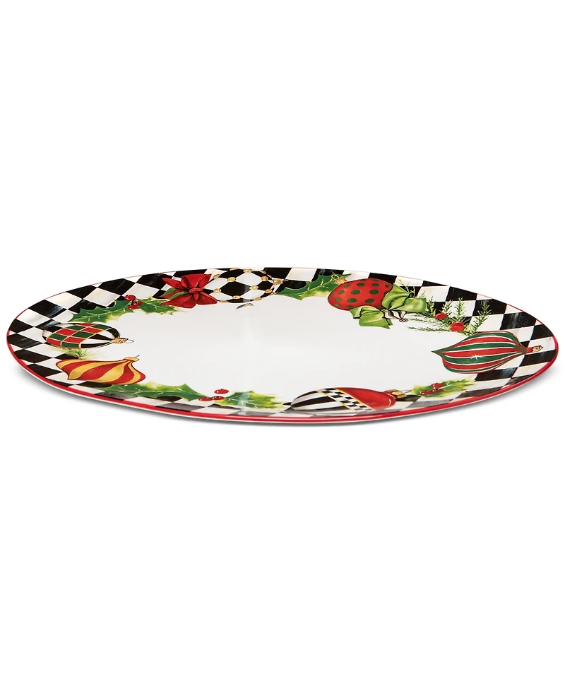 MacKenzie-Childs Deck the Halls Serving Platter
