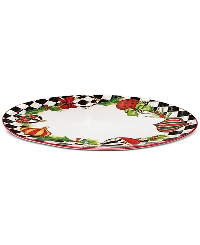 MacKenzie-Childs Deck the Halls Serving Platter