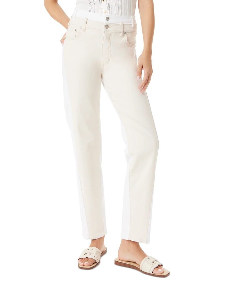 Sam Edelman Women's Stovepipe High-Rise Jeans - White