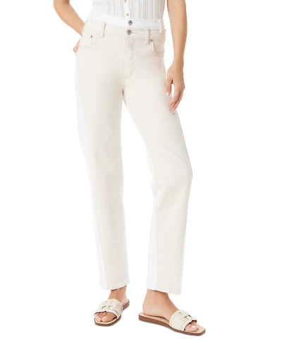 Sam Edelman Women's Stovepipe High-Rise Jeans - White