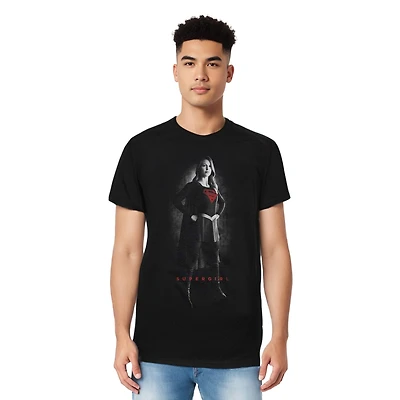 Supergirl Mens Noir Short Sleeve Adult Tee / T-Shirt