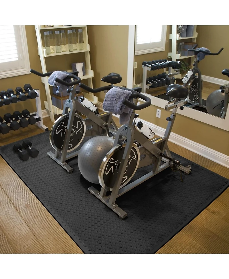 Sorbus 24 Sq Ft Blue Eva Foam Interlocking Exercise Mat, 6-Tile