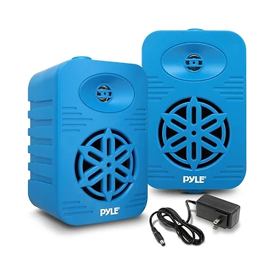 Pyle 5.25” 2-Way Bluetooth Wireless Speaker System - Waterproof, 500W Max Power, 1/2” Tweeter, Compact Design