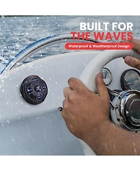 Pyle Dual 6.5” Waterproof Marine Speaker Kit with Bluetooth Amplifier & Microphone
