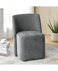 Hulala Home Scott Modern Dining Chair with Lightweight Construction and Universal Wheels