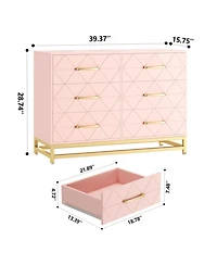 6 Drawers Dresser for Bedroom