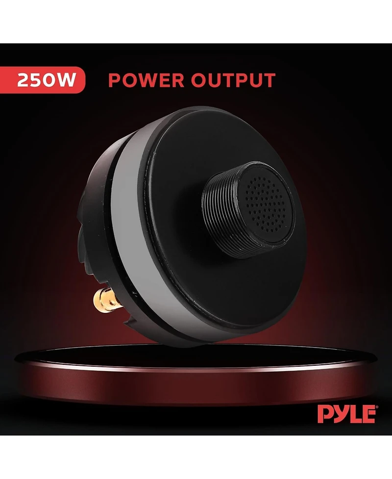Pyle 1.5" Aluminum Horn Driver, 8 Ohm, 500W Peak Power, 1-3/8" Thread