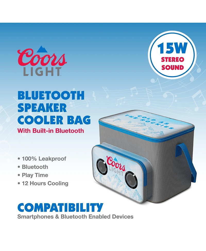 Miller Lite Insulated Thermal Cooler Bluetooth Speaker Bag