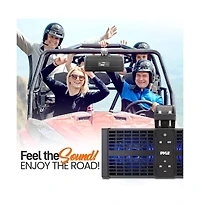 Pyle 11" Powered Atv/Utv Soundbar System with Bluetooth & Led Lights