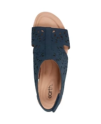 Earth Women's Halin Cutout Slingback Wedge Sandals
