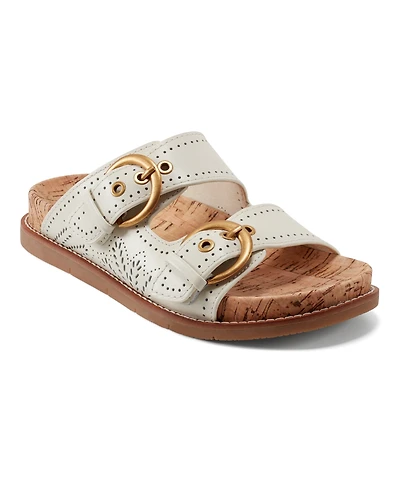 Earth Women's Francii Double Band Flat Slip-On Sandals