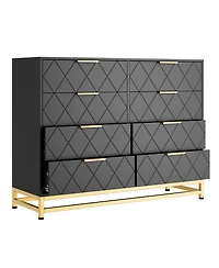 Dresser for Bedroom with 8 Drawer, Tv Stand Dressers Chest of Drawers
