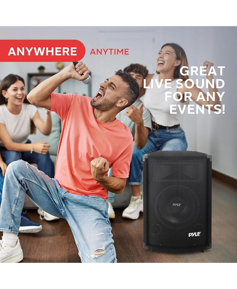 Pyle 500 Watt 10" 2-Way Speaker Cabinet with Horn and Tweeter