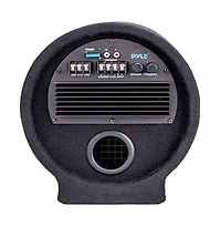 Pyle 8'' Amplified Car Subwoofer Enclosure, 250W Max, Led Lighting