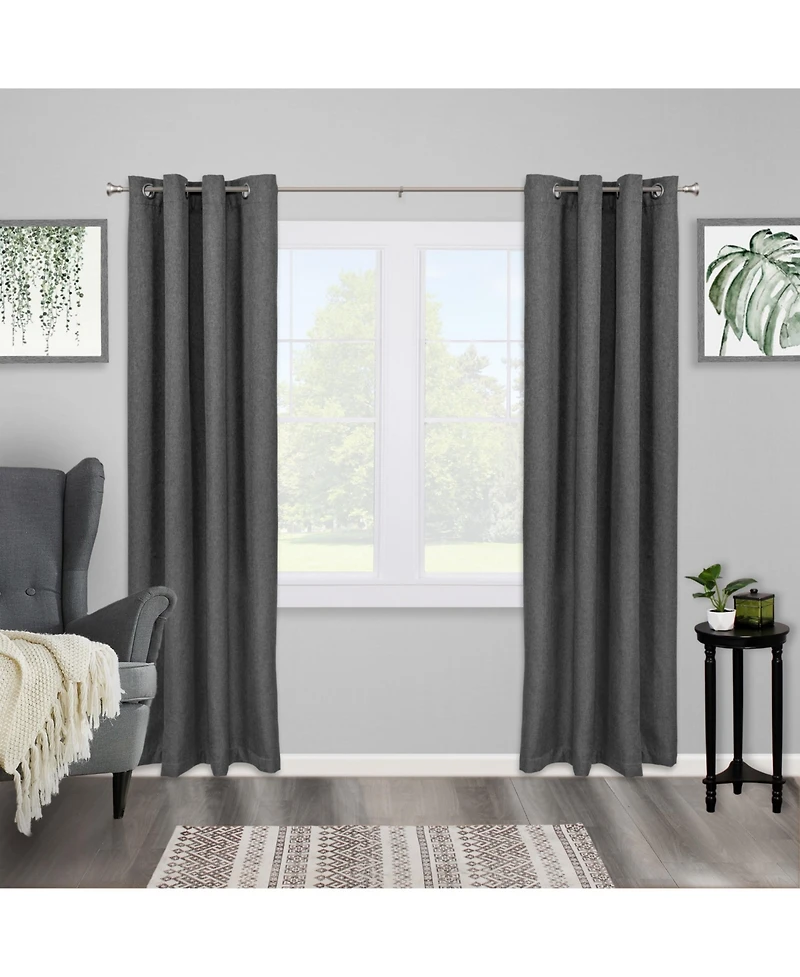 Kenney Fast Fit Vance 5/8-Inch Adjustable Decorative Curtain Rod for Easy Installation
