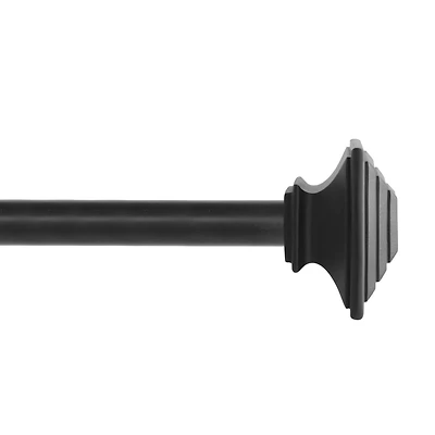 Kenney Fast Fit Easy Install Mission 5/8" Decorative Window Curtain Rod Set - Hassle-Free Installation