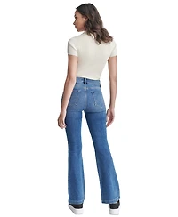 Dkny Jeans Petite Williamsburg High-Rise Flare-Leg