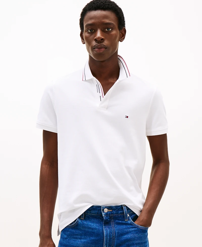 Tommy Hilfiger Men's Big & Tall Placket Interest Classic-Fit Polo Shirt