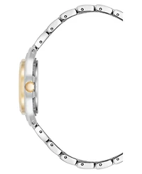Anne Klein Women's Quartz Black and Two-Tone Metal Alloy Watch, 26mm