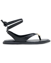 Dolce Vita Women's Judy Lace-Up Ankle Wrap Embellished Flat Sandals