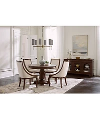 Nelman 5-Pc. Round Dining Set (Table & 4 Host Chairs), Created for Macy's
