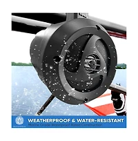 Pyle 4” Waterproof Off-Road Bluetooth Streaming Speakers, Amplified, 900W