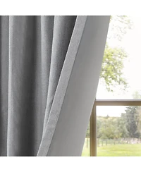 Chenille Blackout Back Tab Curtains Pair