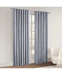 Chenille Blackout Back Tab Curtains Pair