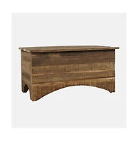 Jofran Reclamation 36" Rustic Solid Wood Storage Chest Cabinet