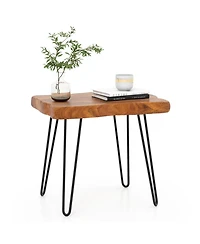 Gouun Rectangular Reclaimed Recycled Indonesia Teak Wood End Table
