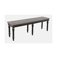Jofran Madison County Rustic Reclaimed Solid Wood Farmhouse 54" Dining Bench