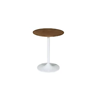 Jofran Remy Solid Wood and Iron Modern Pedestal Accent Tables (Set of 2