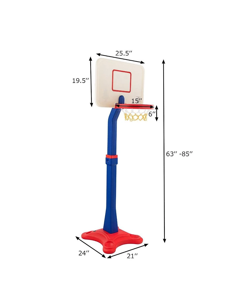 Kuyotq Kids Adjustable Height Basketball Hoop Stand