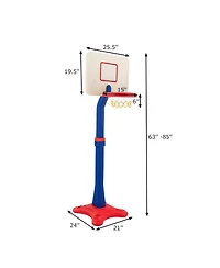 Kuyotq Kids Adjustable Height Basketball Hoop Stand