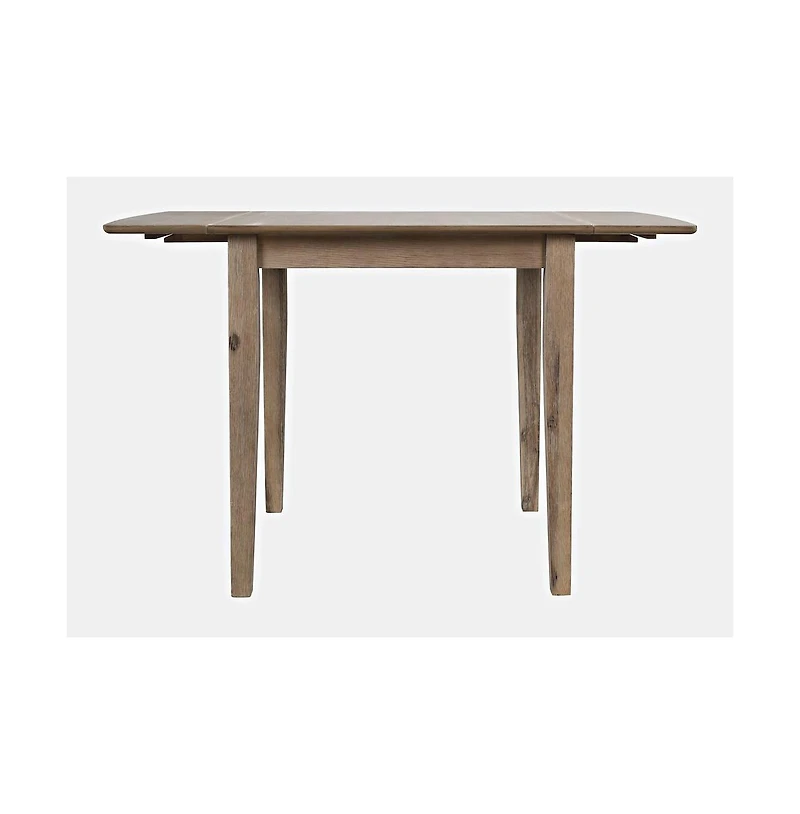 Jofran Acacia Drop-Leaf Coastal Wire-Brushed Acacia Dining Table