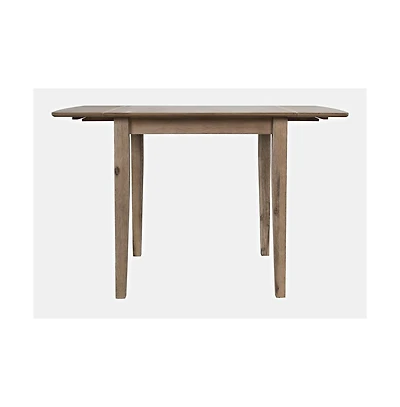 Jofran Acacia Drop-Leaf Coastal Wire-Brushed Acacia Dining Table