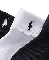 Polo Ralph Lauren Baby Girls Scallop Turn-Cuff Socks, 3 Pack