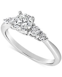 Diamond Five Stone Graduated Engagement Ring (1 ct. t.w.) in 14k White Gold