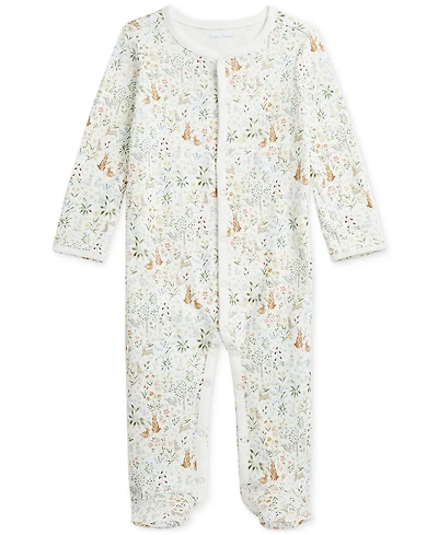 Polo Ralph Lauren x Riley Sheehey Baby Boys Cotton Interlock Footed Coverall