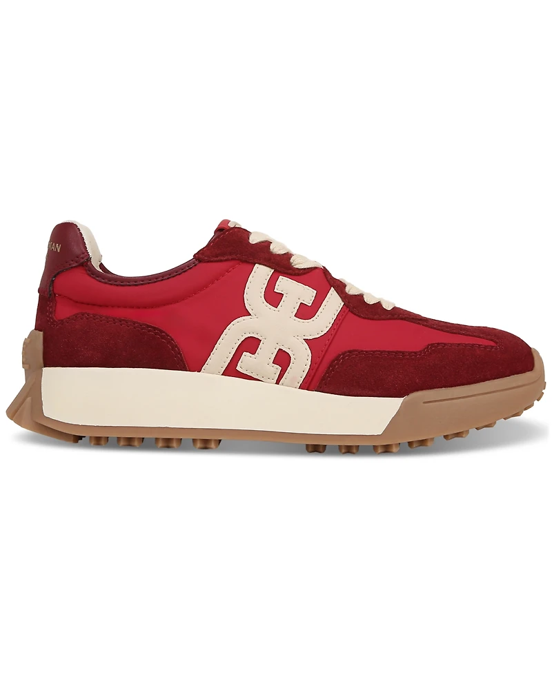 Sam Edelman Women's Langley Emblem Lace-Up Trainer Sneakers