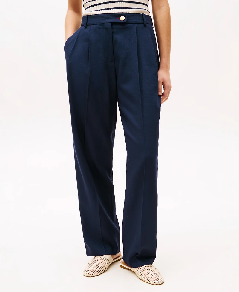 Tommy Hilfiger Women's Th x Sofia Richie Grainge Wide Leg Pants