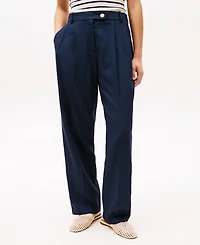 Tommy Hilfiger Women's Th x Sofia Richie Grainge Wide Leg Pants