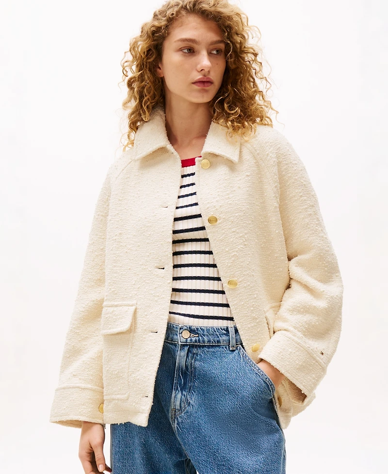 Tommy Hilfiger x Sofia Richie Grainge Women's Button-Down Patch-Pocket Jacket