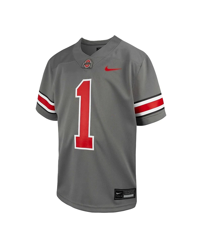 Nike Toddler 1 Steel Ohio State Buckeyes Alternate Untouchable Replica Football Jersey
