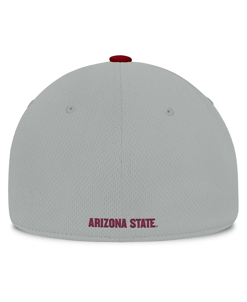 Top of the World Men's Gray/Maroon Arizona State Sun Devils Mick Flex Hat