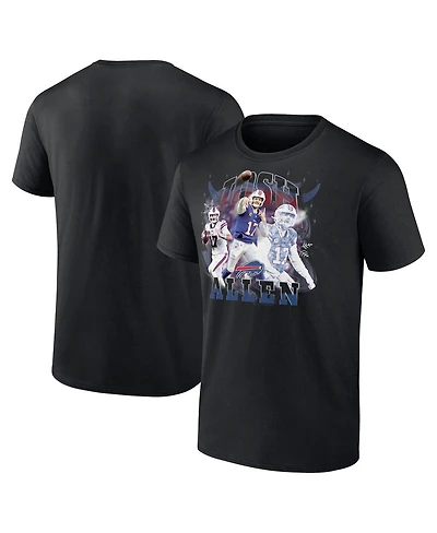 Fanatics Men's Josh Allen Black Buffalo Bills Notorious Player Graphic T-Shirt