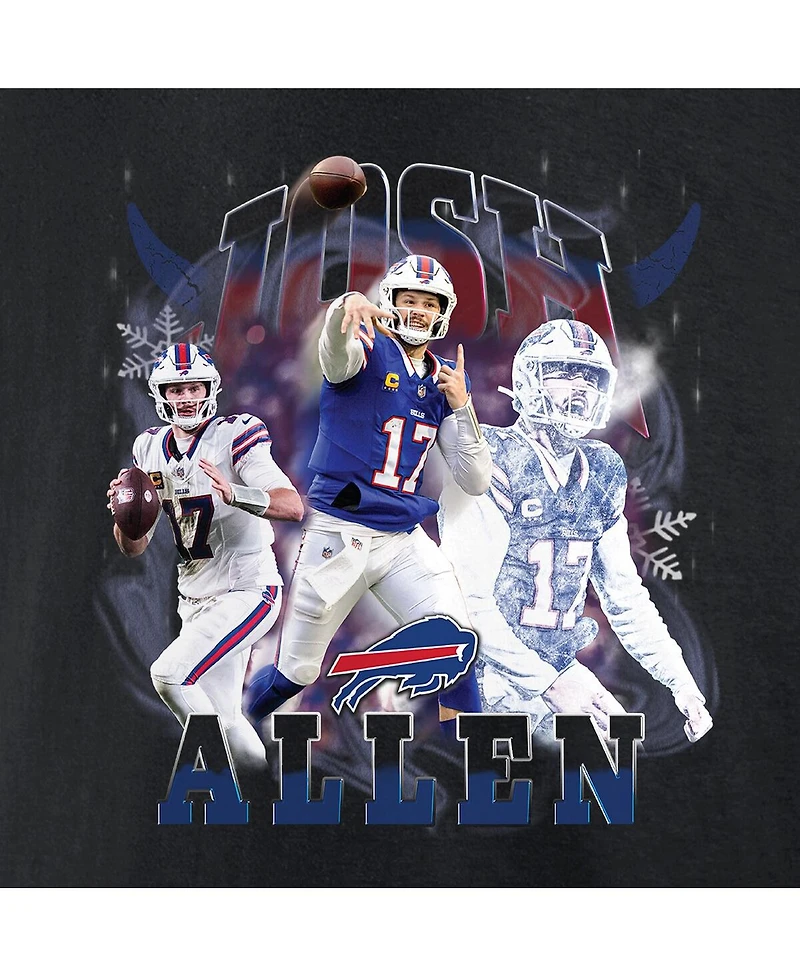 Fanatics Men's Josh Allen Black Buffalo Bills Notorious Player Graphic T-Shirt