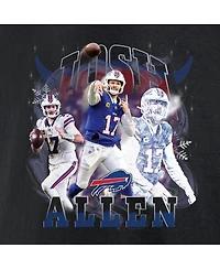 Fanatics Men's Josh Allen Black Buffalo Bills Notorious Player Graphic T-Shirt