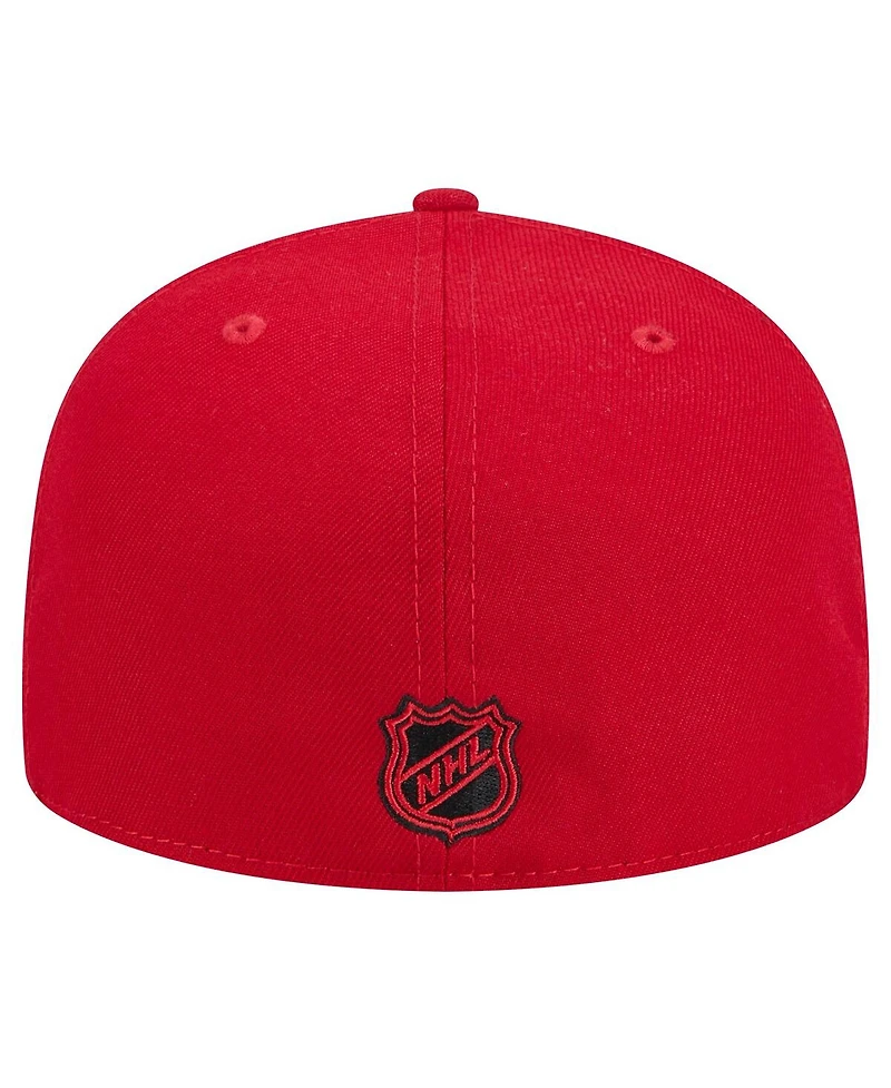 New Era Men's Red Jersey Devils Core 59FIFTY Fitted Hat