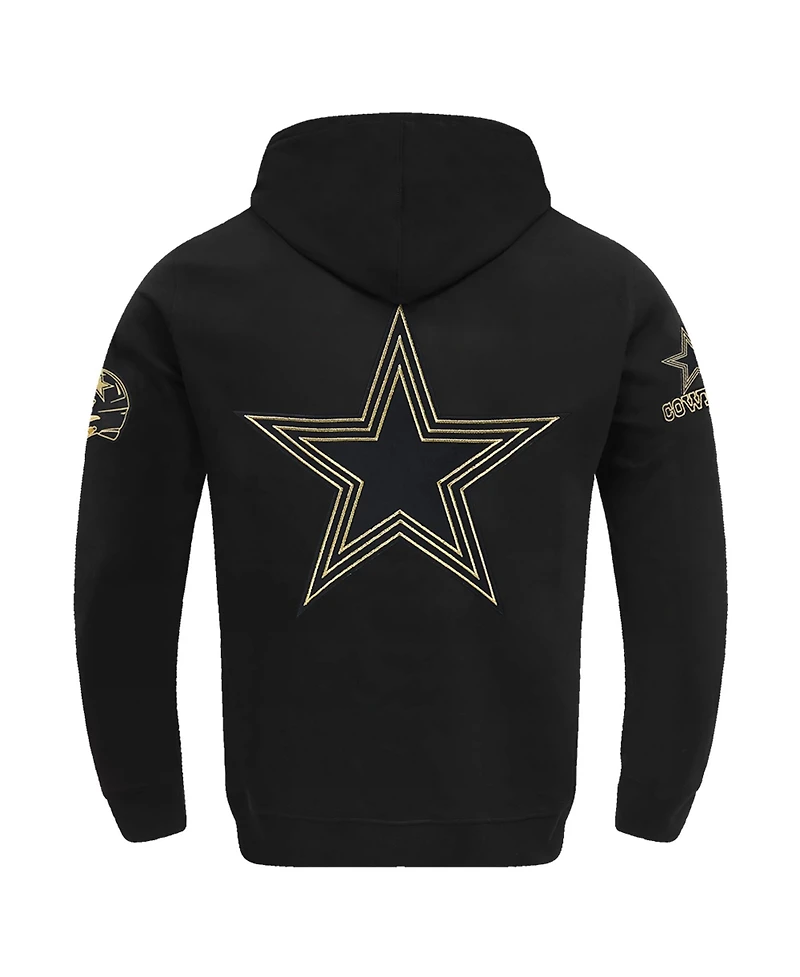 Pro Standard Men's Black Dallas Cowboys Classic Chenille Pullover Hoodie